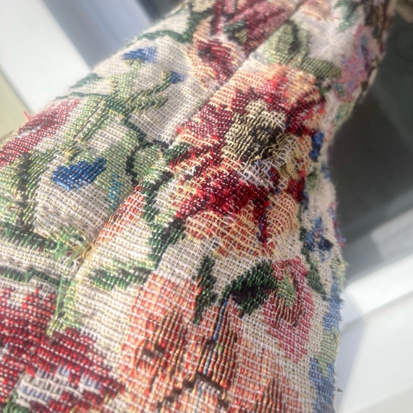 Free People floral tapestry moto style jacket size 2 - Picture 12 of 15